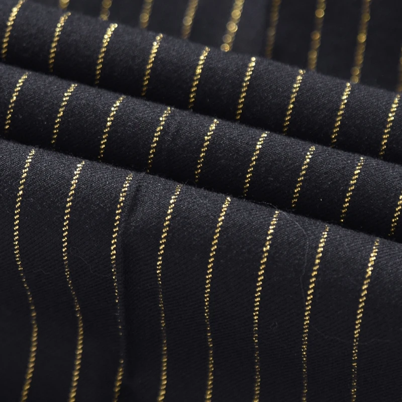 plus size 5xl gold striped mens slim fit dress pants brand men check trousers luxury suit pants for men