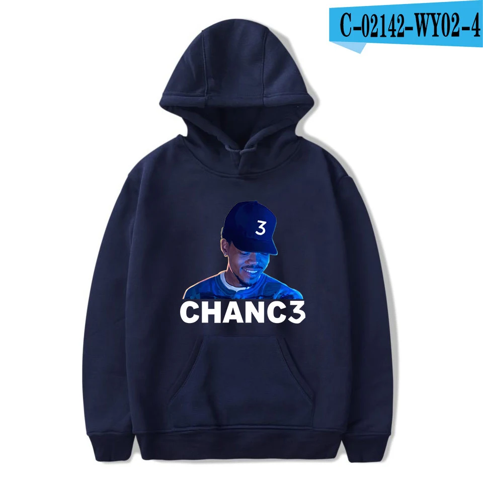 navy blue Повседневные модные розовые Chance The Rapper Новые популярные толстовки для мужчин и женщин пуловер толстовка с капюшоном зимняя Chance The Rapper Толстовка для мужчин - Цвет: navy blue