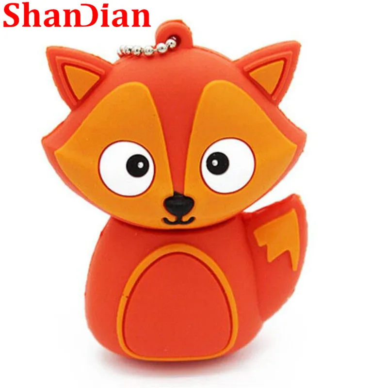 SHANDIAN милый пингвин сова лиса мультфильм флэш карта с usb интерфейсом накопитель 4G