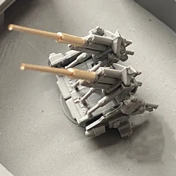 Tonneaux de défense aérienne en métal, 8 pièces/ensemble, 128MM, pour le modèle allemand 1/350 de la tour Flak 6004/6005 