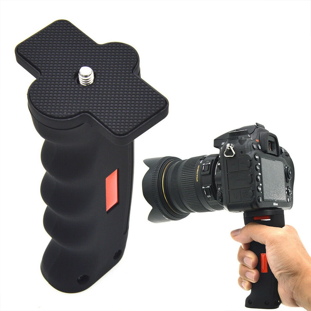 

Universal Long Handle With 1/4 Screw Platform Grip Anti Slip Wide Platform ABS For SLR Durable For DSLR Handhold Portable