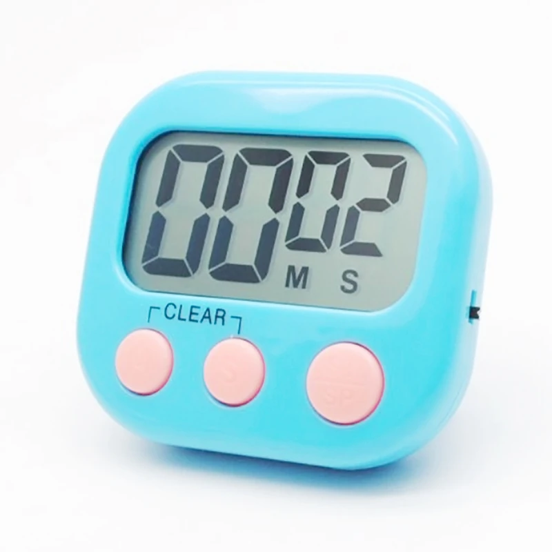 Large LCD Digital Kitchen Egg Cooking Timer Count Down Clock Alarm Stopwatch(blue
