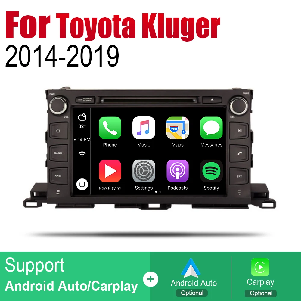 ZaiXi Android автомобильный DVD GPS Navi для Toyota Kluger~ плеер навигация WiFi Bluetooth mulitмедиа система аудио стерео эквалайзер