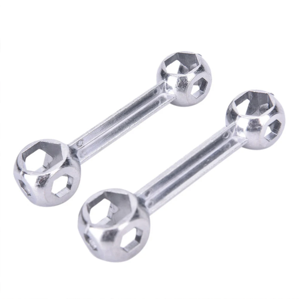10 In 1 Mini Cycling Hand Tool Bicycle Repair Anti-rust Portable Torque Multifunction Hex Key Hexagon Wrench Spanner Bone Shape