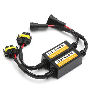 

2x H11 Canbus Wiring Decoder Adapter Anti Hyper Blink Flash Error Cancel Canbus Headlight H8 H9 LED Headlight Canceller Decoder