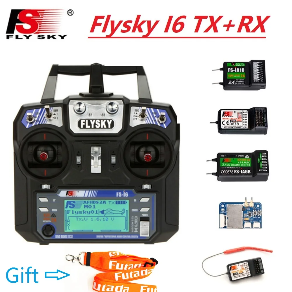 

In Stock FLYSKY FS-i6 2.4G 6CH AFHDS Transmitter With iA6 iA6B X6B A8S R6B Receiver Radio Controller for RC FPV Drone Airplane