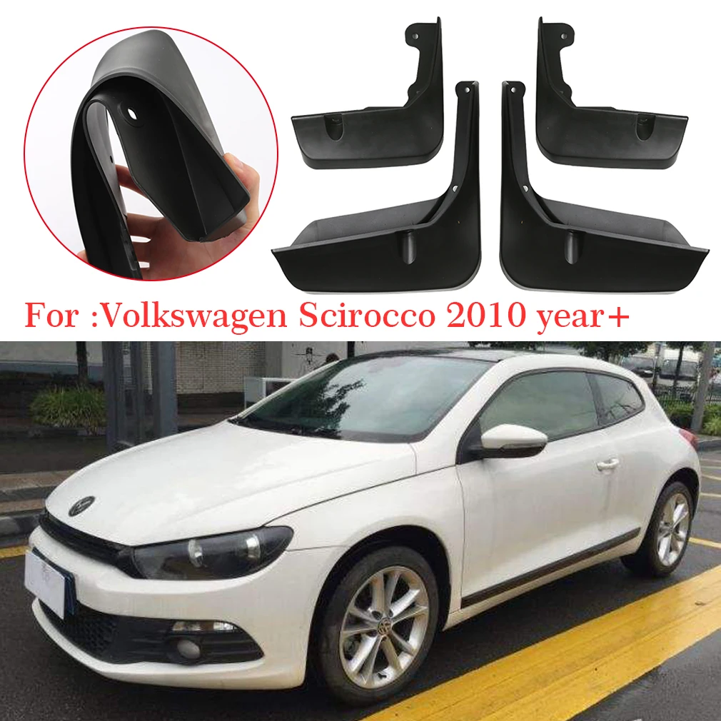 

For Volkswagen Scirocco 2010 year+ car mudflaps splash guards flaps splash mudguards front rear mud flap guards fender flares