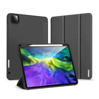 

For iPad Pro 11 2020 Fall Resistant Leather Protective Case with Pen Holder Smart Stay Cover
