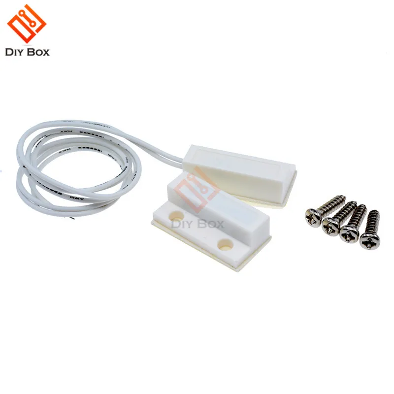 10Pair White MC-38 MC38 Wired Door Window Sensor Magnetic Switch Home Alarm System ABS With Screws | Безопасность и защита