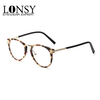 

LONSY Vintage Optical Clear Lens Transparent Glasses Frame Women Retro Unisex Eyeglasses Prescription Spectacle Frame Goggles