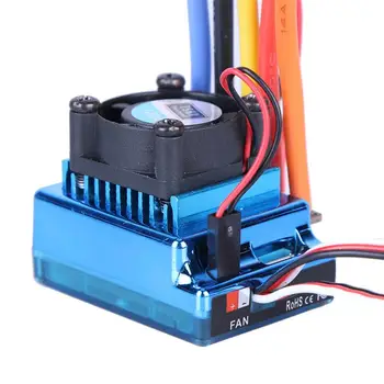 

120A ESC Brushless Electric Speed Controller For RC 1:10/ 1:8 Car Truck (Blue) Tools And Accessories For Home Use