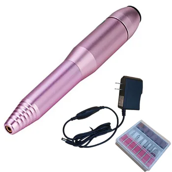 

Salon Pen Type File Art Pedicure Nail Polisher Set Portable Professional Home Manicure Grinding Tools Electric Cutter Silent