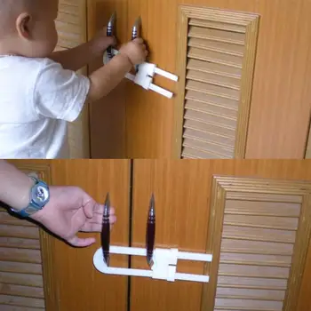 

4pcs Cabinet Lock Child Proof Safety Baby Protection From Children Baby Security Drawer Latches Safe Locks for Refrigerators