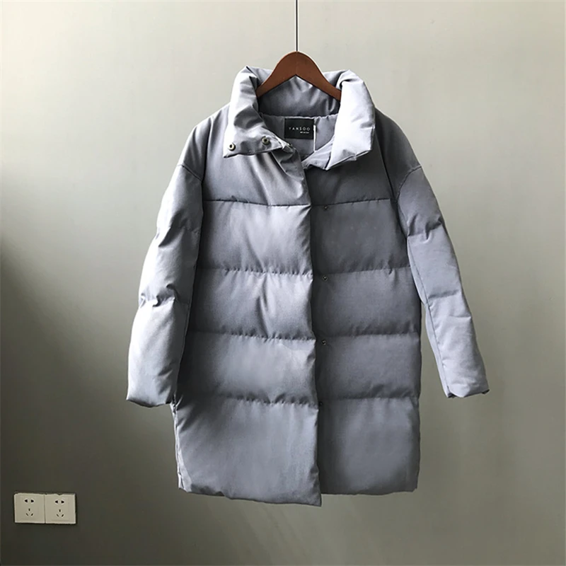 Хлопок Для женщин длинная куртка с секциями Зимние новые модные свободные Bf ветер раздел для хлеба, толстое теплое хлопчатобумажное пальто прилив H00366
