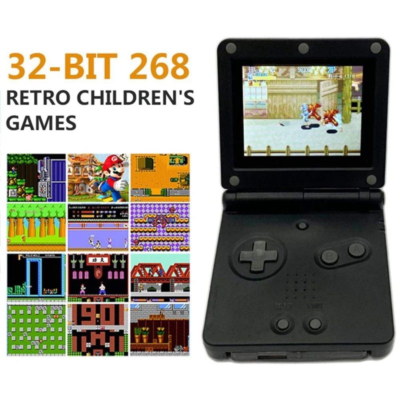 Ретро игровая консоль 32 Bit 268 классические игры мини Портативная машина может