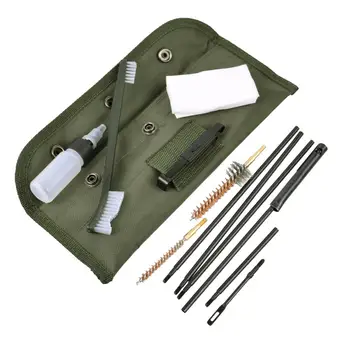 

.22 22LR .223 556 Rifle Gun Green Cleaning Kit Set Cleaning Rod Nylon Brush Cleaner Gun Accessories Clean Tools