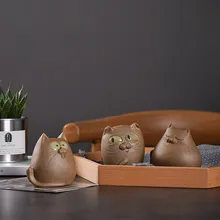 Кухонные украшения для дома аксессуары для гостиной товары глиняный чай ПЭТ Исин Lucky Cat японский стиль керамика