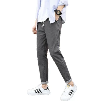 

Men's Stretch Jeans men Elastic Cotton Denim Pants Trousers New Fashion Menswear mens pants autumn