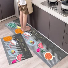 Alfombra con estampado 3D para suelo de cocina, alfombrilla Simple y moderna para sala de estar, baño, puerta, hogar, tira larga, 1 pieza