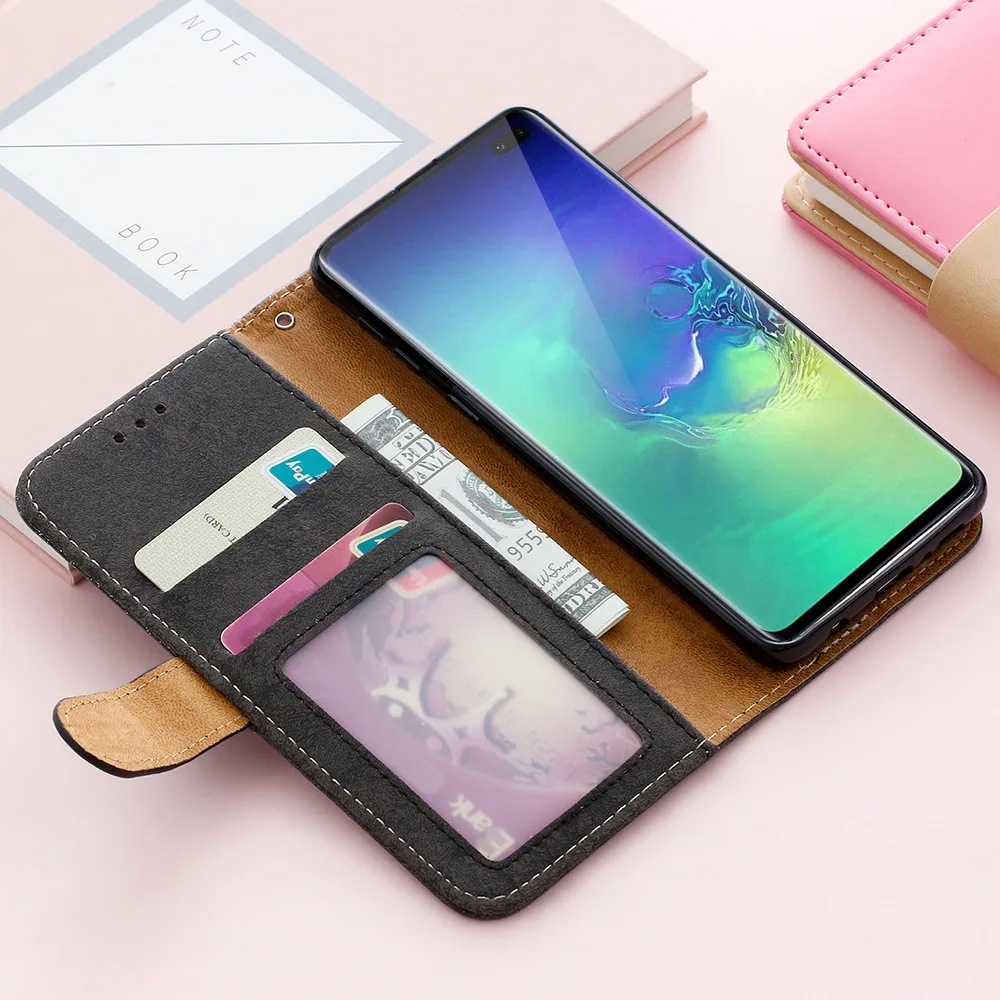 LCHULLE роскошный флип-кошелек из искусственной кожи чехол для samsung S8 S9 S10 Plus S10E S7 Edge блестящий чехол для телефона для Galaxy Note 10 Plus