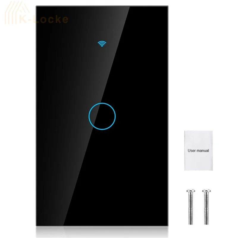 

Brand New AC100-250V Smart Switch Single Lap Series Wifi Switch With Zero Live Wire Upport Alexa Google Voice Control Smart Life