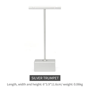 

Elegant Metal Sliver Earrings T-Shape Display Stand Showcase Jewelry Organizer Holder Ornament Hanger Portable Bracket Removed