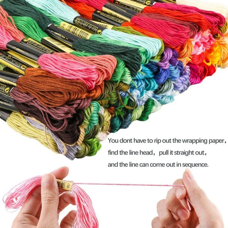 

36/50/100 Skeins Of Thread Multicolored For Embroidery Cross Needle Knitting Bracelets Hand Embroidery Accessories M