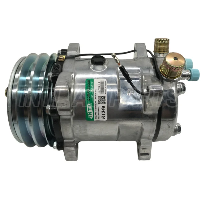 Автомобильный Компрессор переменного тока Sanden SD5H14 75R8384 4506 4507 4652 5407 6627 6665 AT262559 15-21821