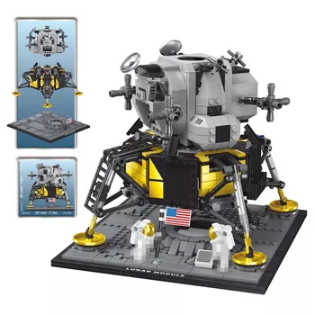 

Ideas series Apollo 11 Lunar Lander International Space Station Building Blocks Bricks lepining 10266 21309 Toys for children