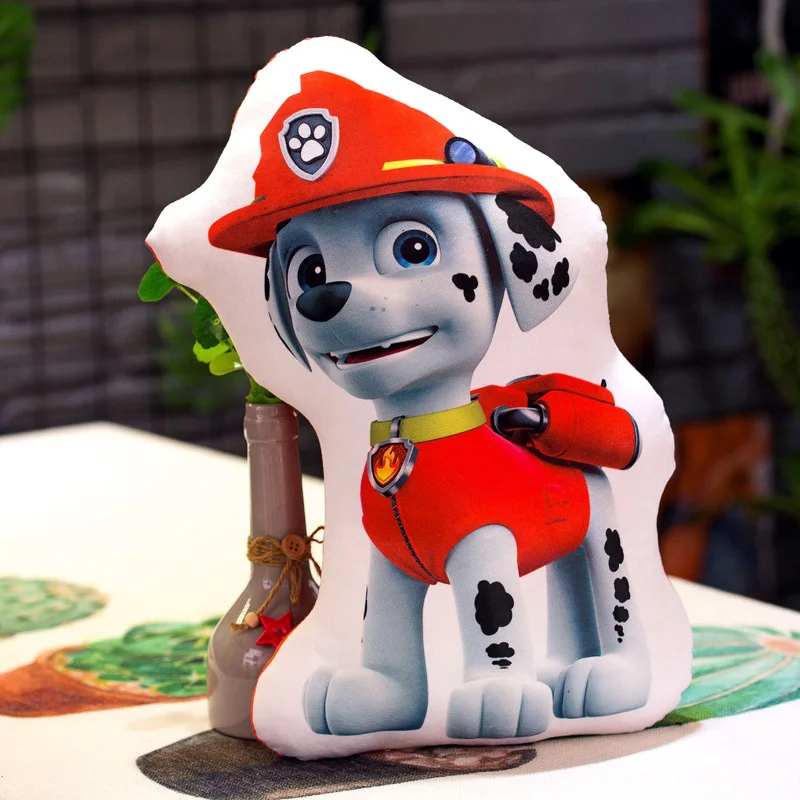 Paw Patrol, креативная плюшевая кукла, диванная подушка, Автомобильная подушка, аниме, 40 см, хлопковая Подушка для детей, на день рождения, рождественский подарок