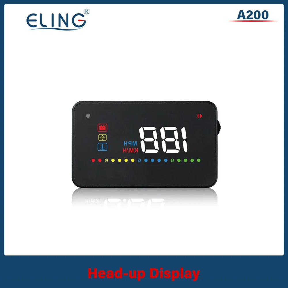 ELING OBD2 HUD ڵ  ,   Ƿ  溸, RPM ӵ, 3.5 ġ