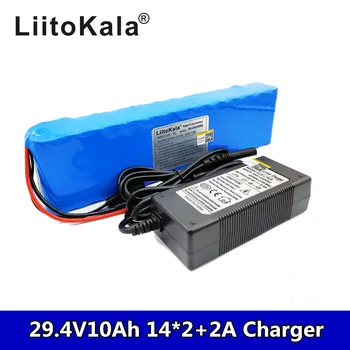 

Liitokala DC 24V 10ah 7S4P batteries 15A BMS 250W 29.4 V 10000 mAh Battery for motor chair set Electric Power + 29.4V 2A charger