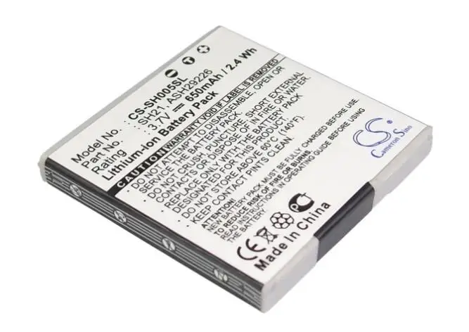 Cameron sino 650 мА/ч, Батарея для SHARP SH-01B SH-02A SH-02B SH-03B SH-04B SH-05B SH-06B ASH29226 SH21 мобильный, смартфон, Батарея