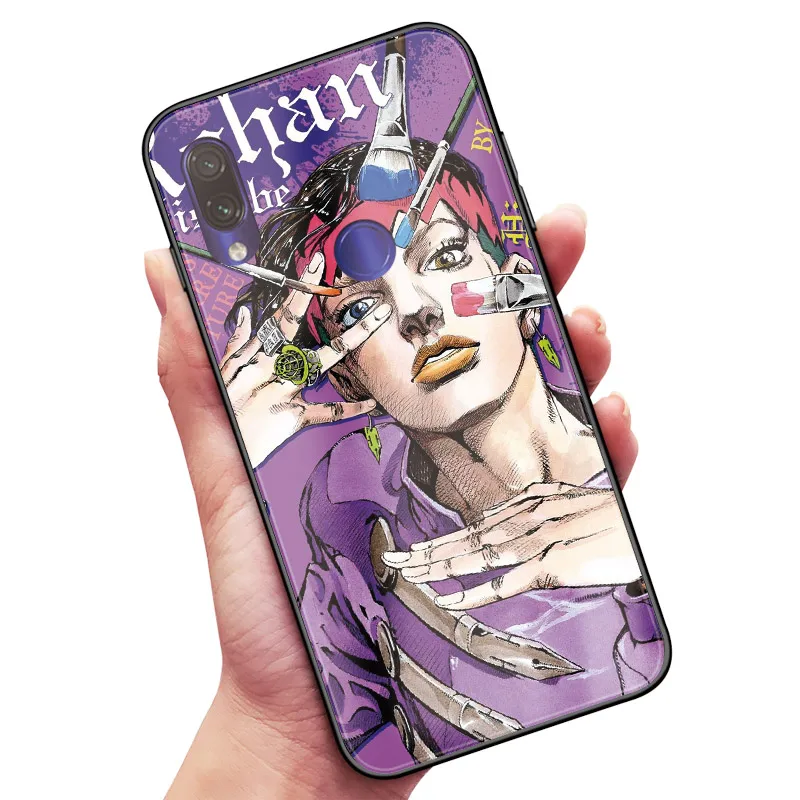 JOJO 42 Необычные приключения Джоджо Мягкий силиконовый чехол из закаленного стекла для телефона чехол для Xiaomi mi 8 9 SE mi x 2 2s 3 Red mi Note 5 6 7 8 Pro - Цвет: JOJO 42