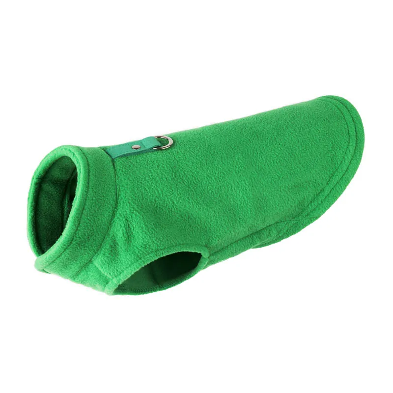 Green Жилет для собак и кошек, свитер, однотонный, без рукавов, сохраняет тепло, рождественский подарок, зимние Вечерние - Цвет: Green