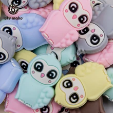 Let's Make – perles de dentition en Silicone pour bébé, 5 pièces, sans BPA, pour fabrication de bijoux, à mâcher, qualité alimentaire 