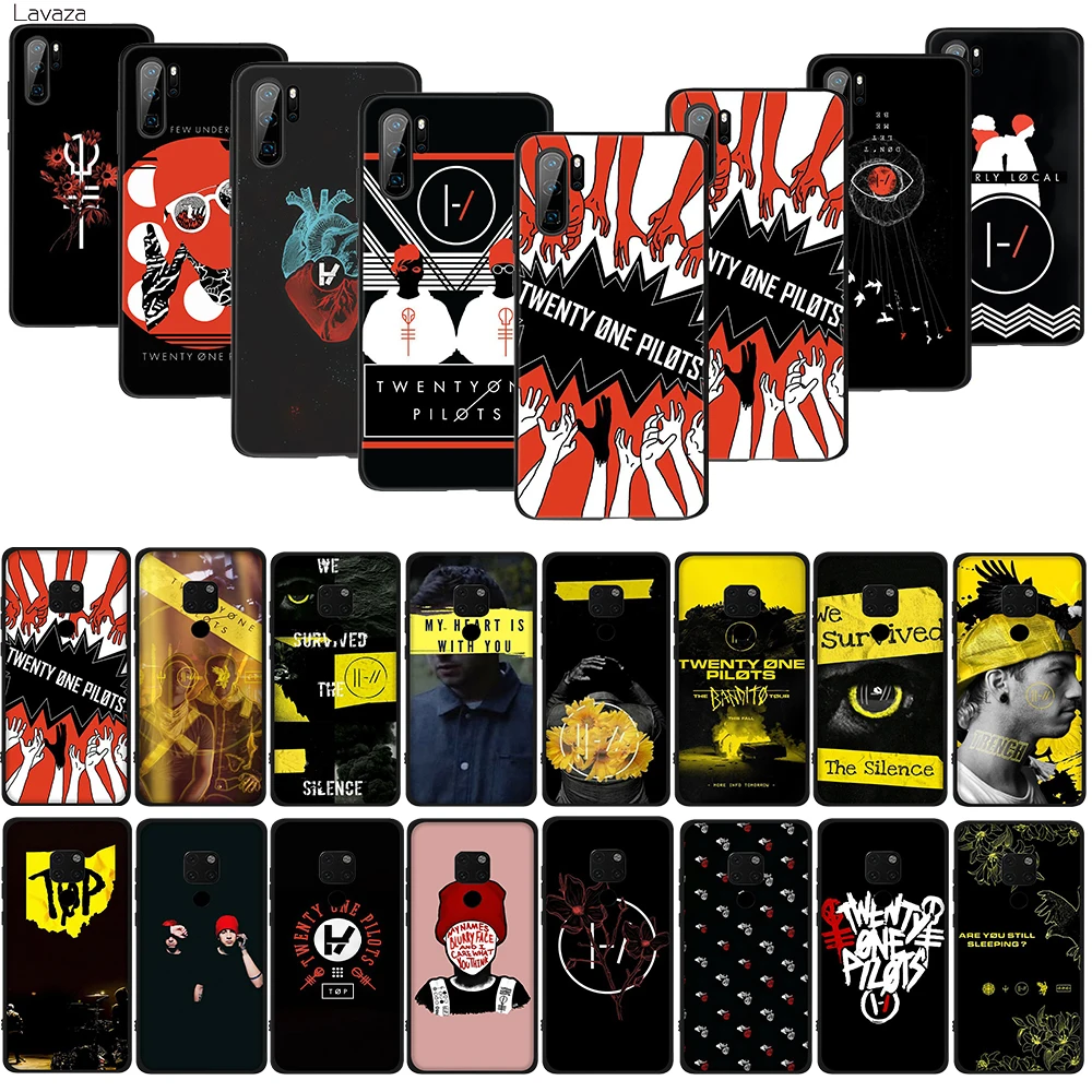 Мягкий чехол из ТПУ Lavaza Twenty One Pilots 21 для Huawei Honor view 20 9x Pro P smart Z Plus P20Lite Mate 30 Lite |