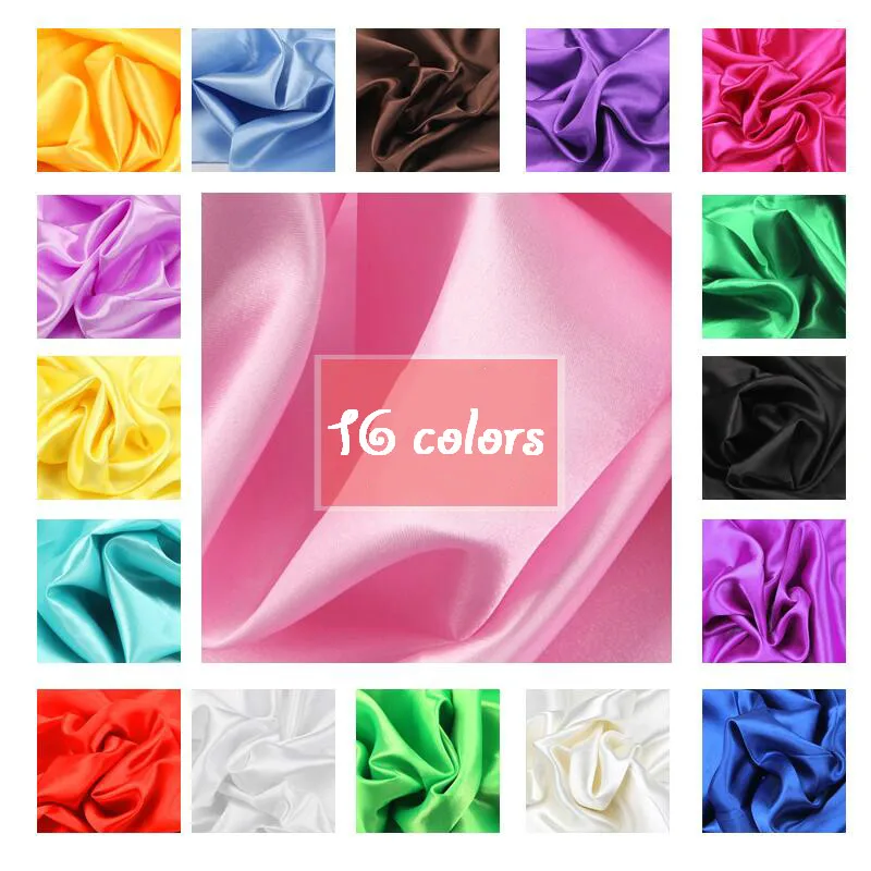 JuwenSilk 새틴 원단, 우유 실크 브로케이드 천, 16 가지 색상 선물 상자, 안감 Lieb 드레스, J100 cm * 150cm