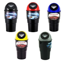 Автомобильный мусорный бак пепельница мини отходы мусор контейнер Органайзер держатель авто аксессуары для интерьера