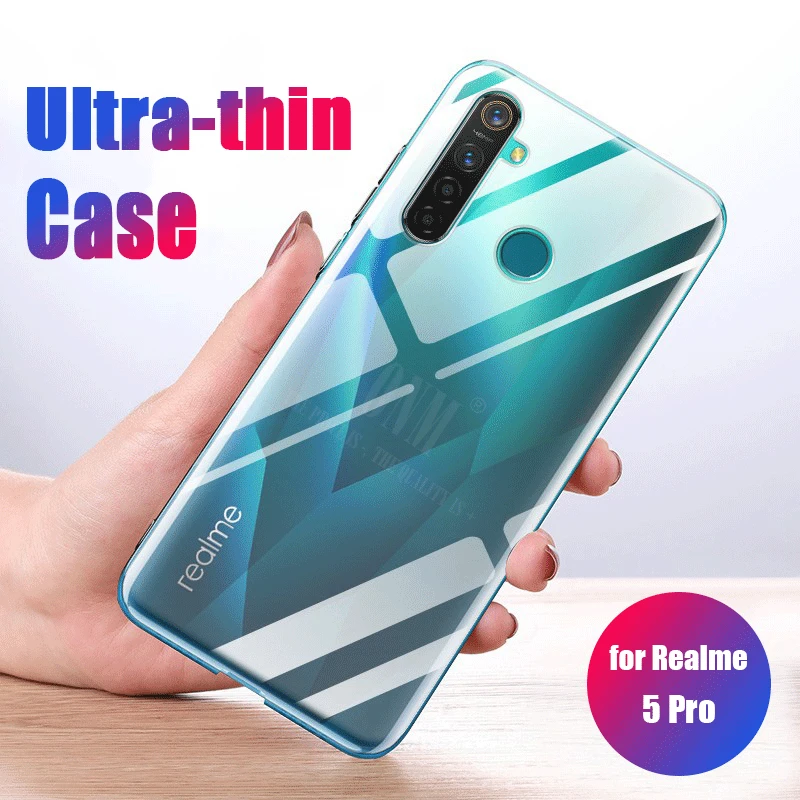 

Case For Realme Q TPU Silicon Durable Clear Fitted Bumper Soft Case for Realme Q Transparent Back Cover