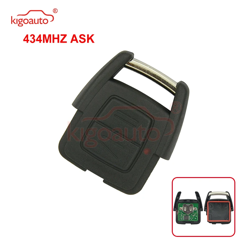 Kigoauto 93176615 Remote Key Fob 2 Button 433Mhz ASK Model For Opel Vauxhall Holden Astra G Zafira A 2000 2001 2002 2003 2004