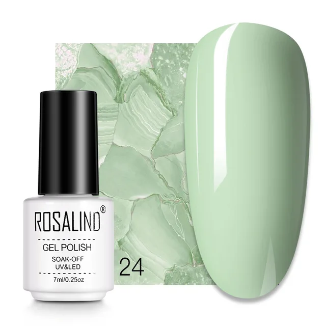 ROSALIND 7ML Nail Gel Polish Hybrid Varnishes All For Manicure Nails Art Base Top Coat UV Lamp Vernis Semi Permanent Varnishes RC24