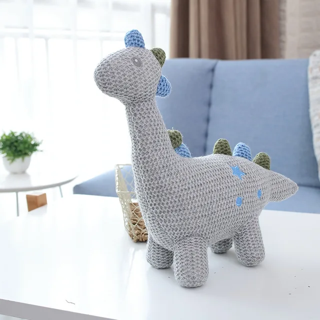 New Creative Toys Knitted Wool Unicorn Doll Baby Soothing Rabbit Elephant Plush Toys Infant Sleeping Appease Doll