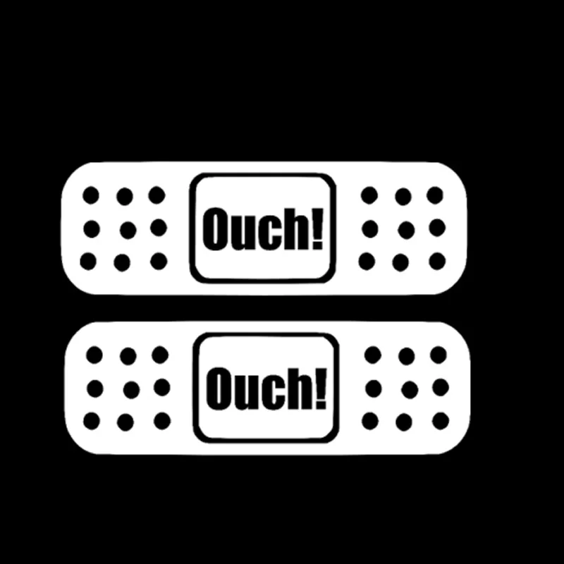 

Fun Ouch BAND AID Decal Car Sticker PVC Black/silver Accessories ZWW-2513, 15cm * 10cm