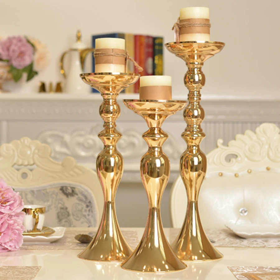 

Metal Gold Tealight Candle Holders Wedding Decorations Lot Nordic Yankee Candle Stand Kandelaar Christmas Candle Holder CC50ZT