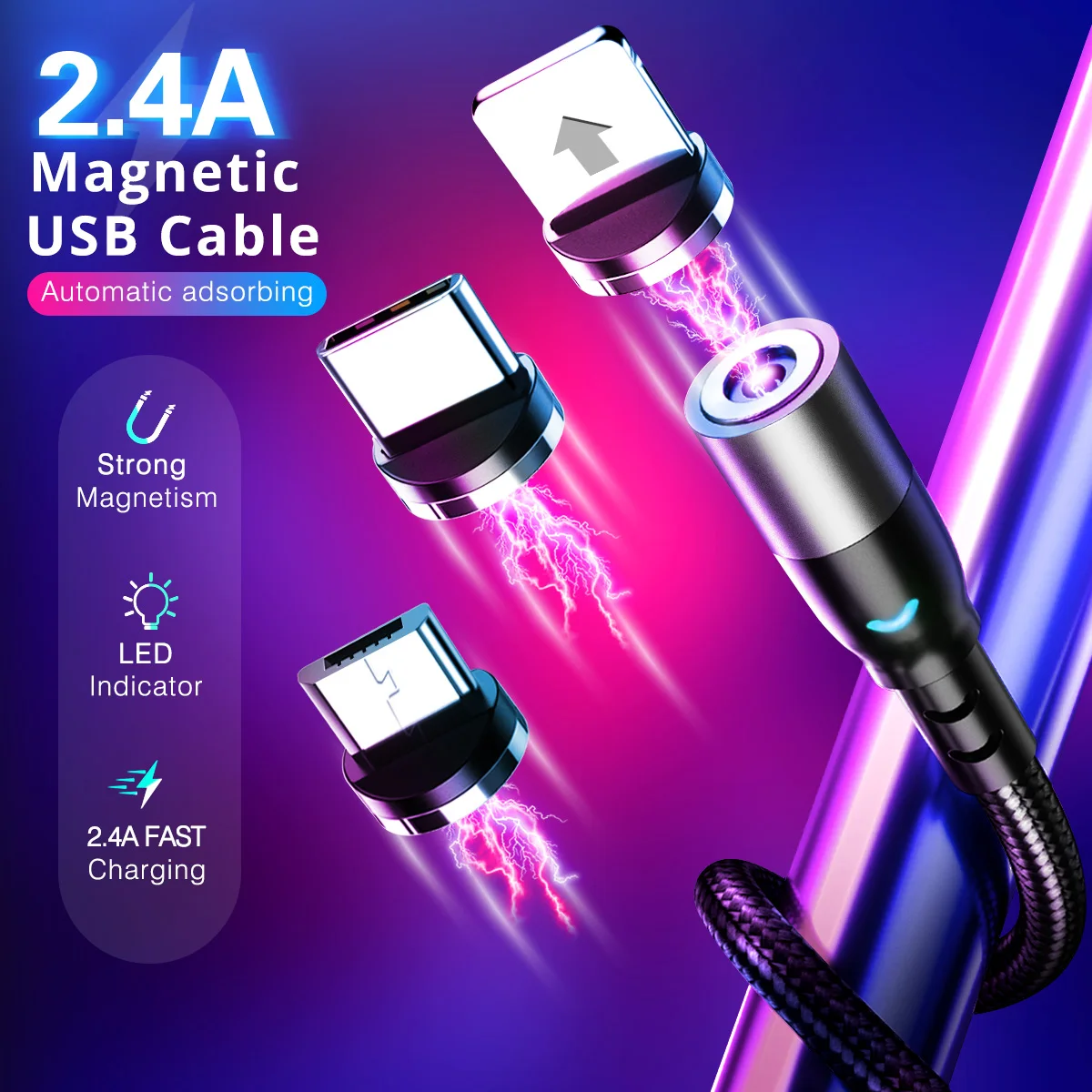 magnetic-micro-usb-type-c-cable-for-doogee-s89-pro-mobile-phone-fast