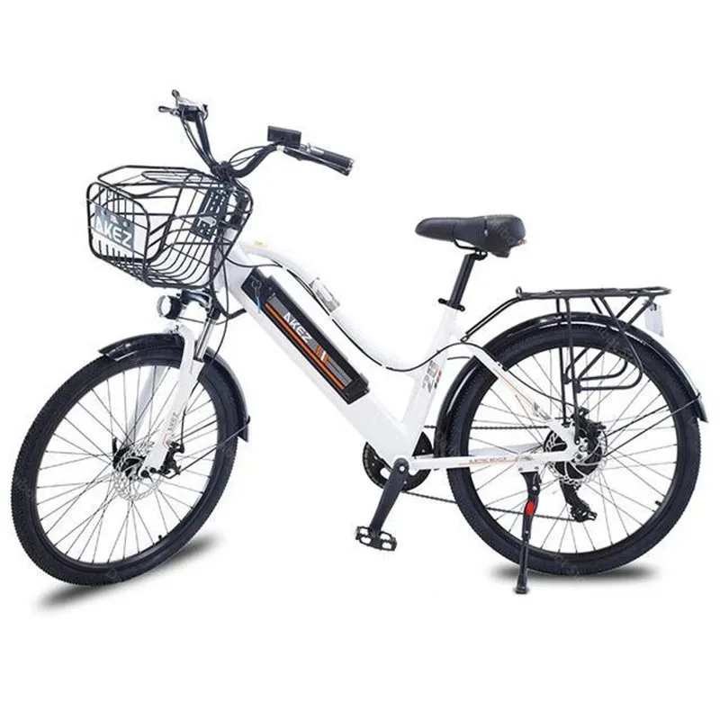 

Adult Electric Bicycle 26 Inch 350W 36V 10AH Two Wheels Electric Bicycles With Shock Absorber Smart Electric City Bike Portable