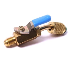 3 шт. A/C зарядки шланги запорный шаровой клапан AC хладагент для R12 R134a R410A LB88