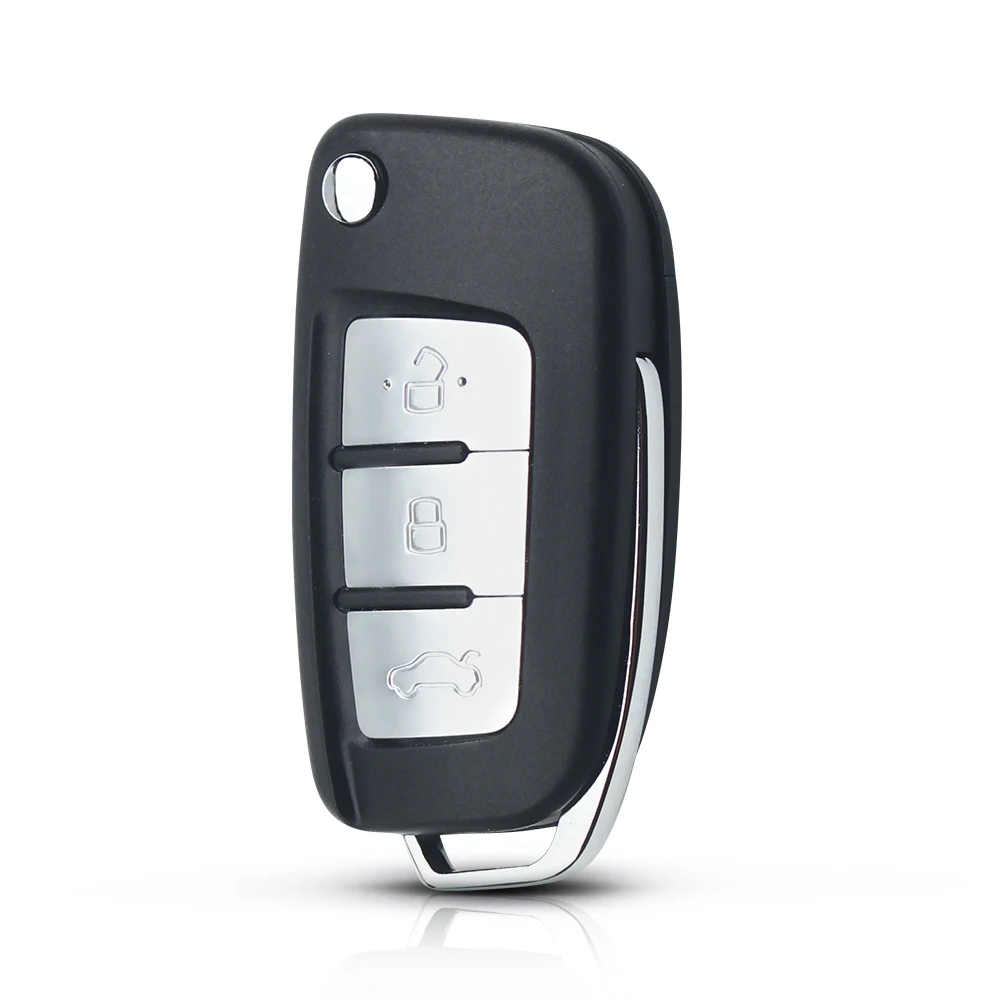 KEYYOU 3 кнопки модифицированный Флип складной корпус автомобильного ключа дистанционного управления чехол для Ford Focus Fiesta 2013 Брелок чехол с HU101 лезвие