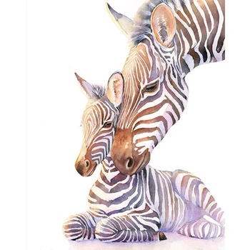

DIY Diamond Painting Nursery Zebra Embroidery Cross Stitch Diamond Needlework Round Diamond Birthday Present Home Decor